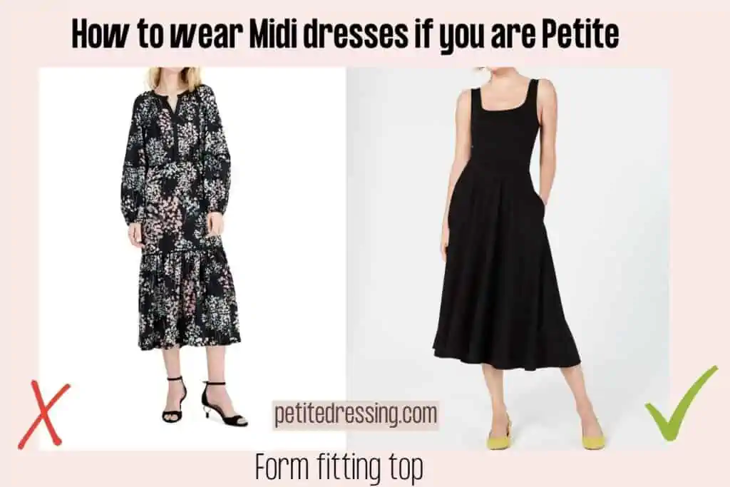 midi dress length inches