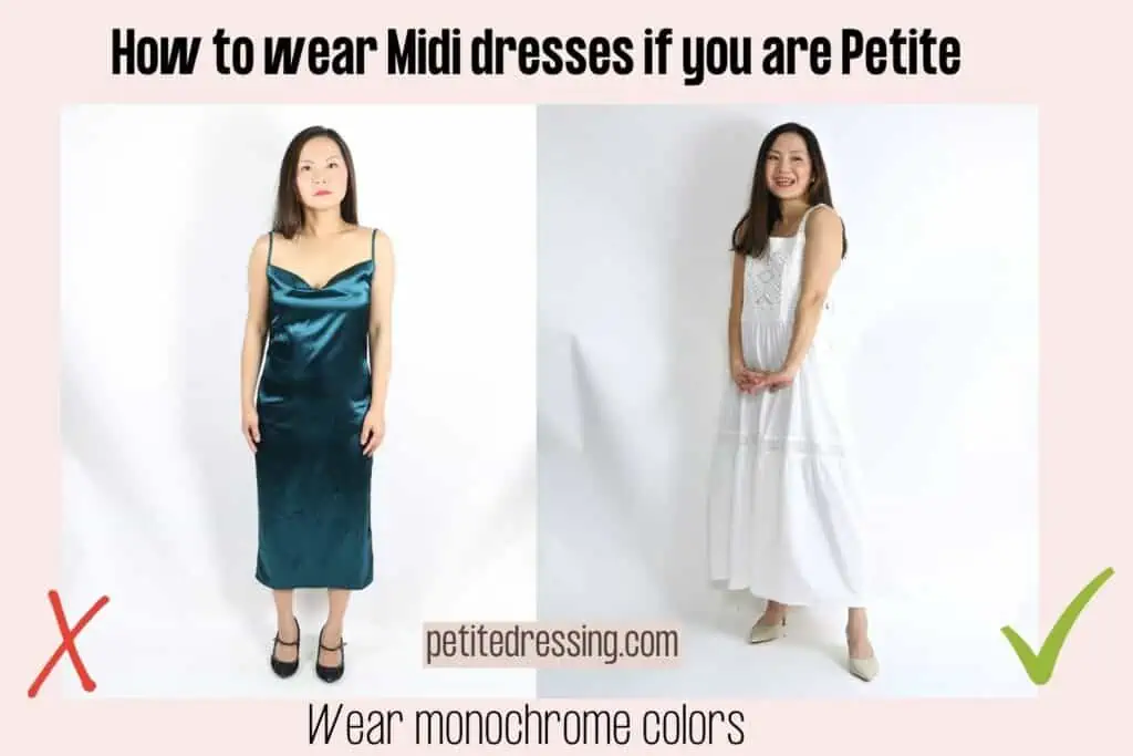 How to Wear Midi Dresses if you are Petite Petite Dressing