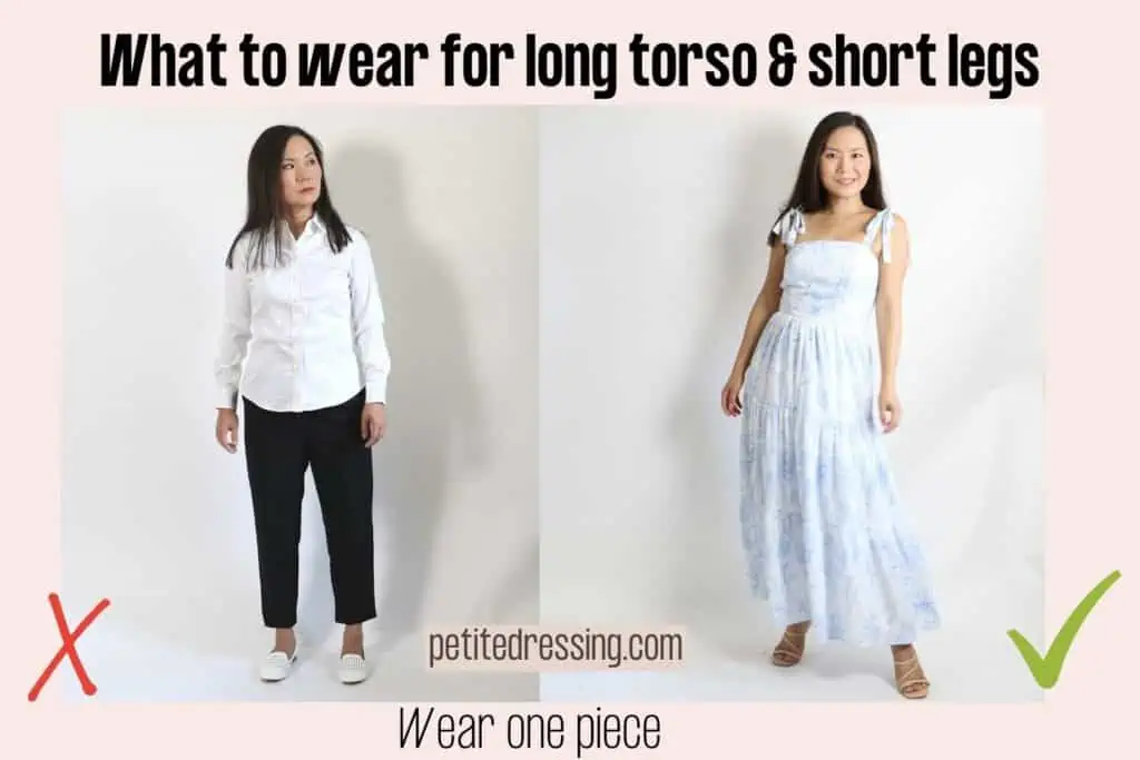 How to Dress If You Have Long Torso Short Legs - Petite Dressing