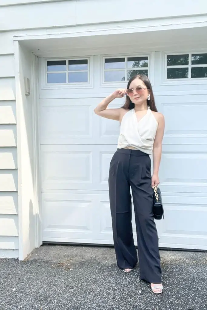 how to wear wide leg pants if you are short