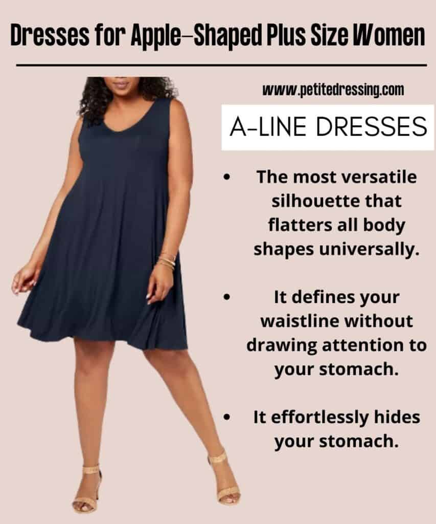 plus size clothing for apple shaped body