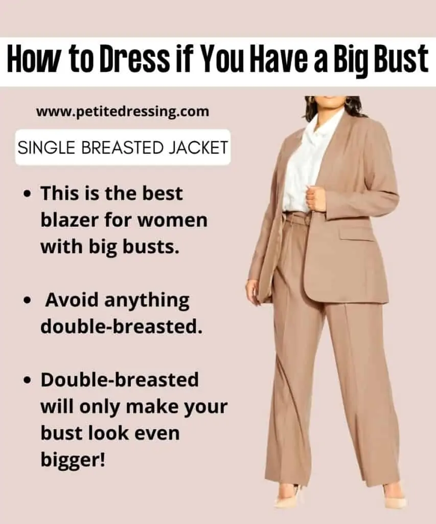 How to Dress if You Have a Big Bust - Petite Dressing