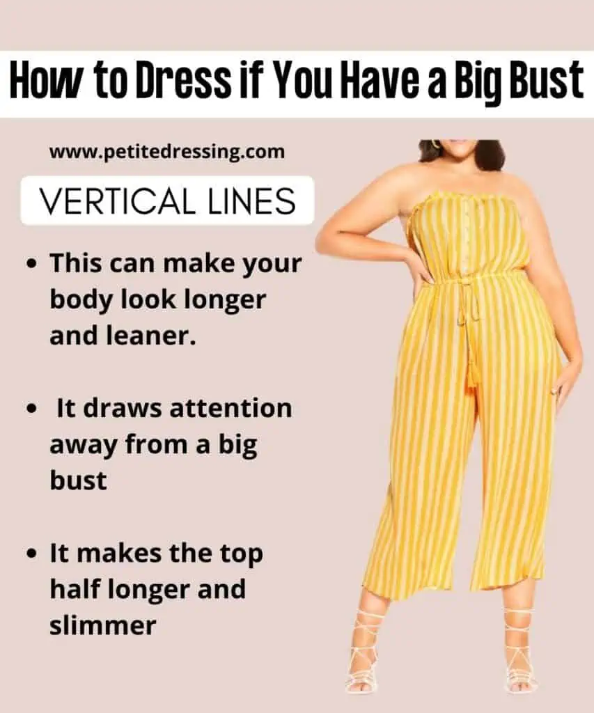 How to Dress if You Have a Big Bust - Petite Dressing