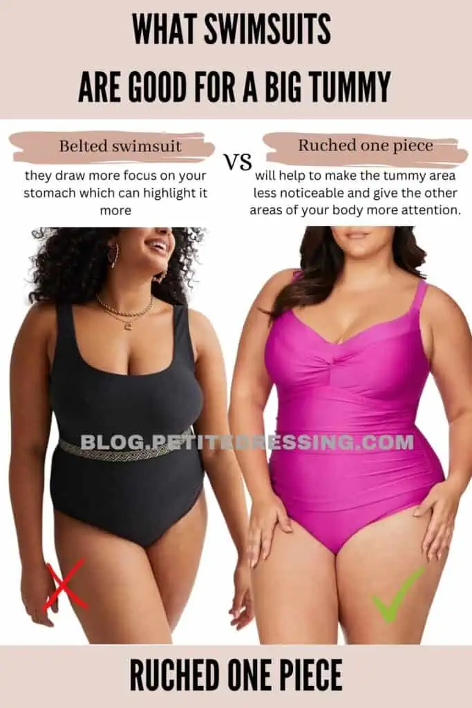 What Swimsuits are Good for a Big Tummy - Petite Dressing