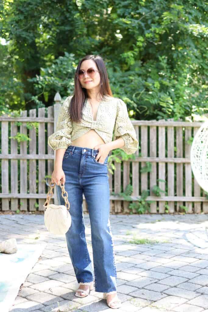 how to wear straight leg jeans if you are short