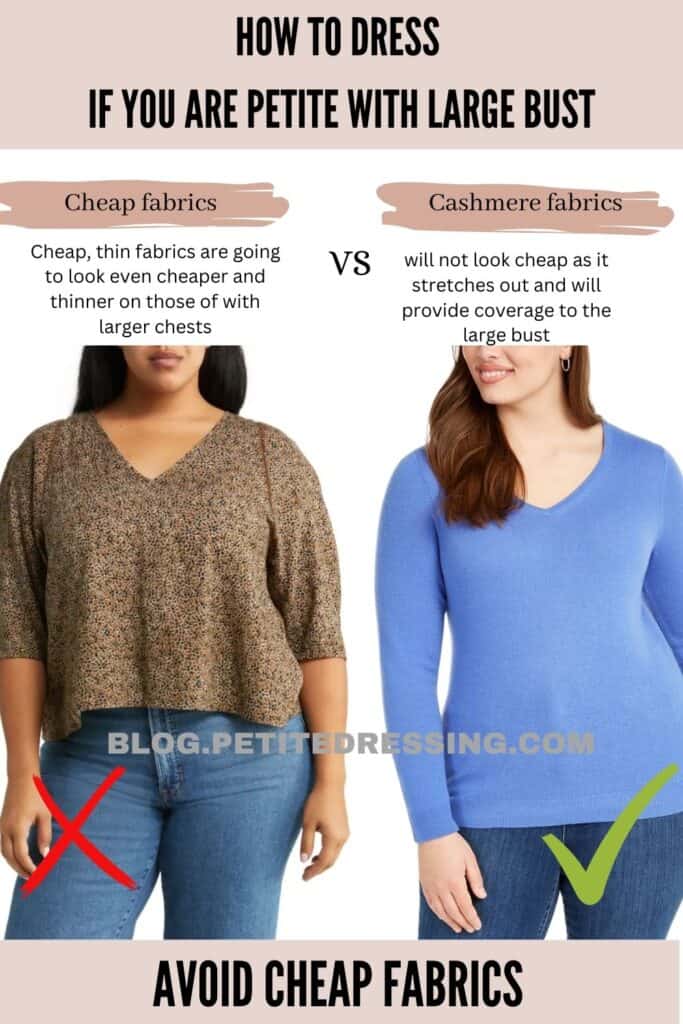 Avoid cheap fabrics