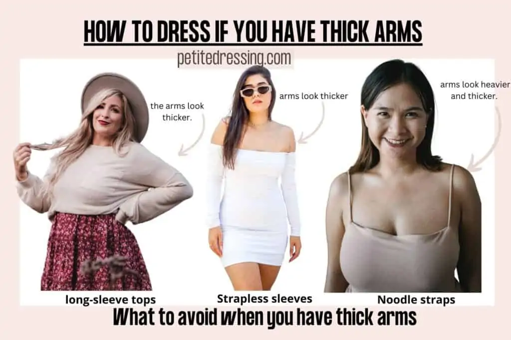 The Complete Styling Guide for Women with Thick Arms - Petite Dressing