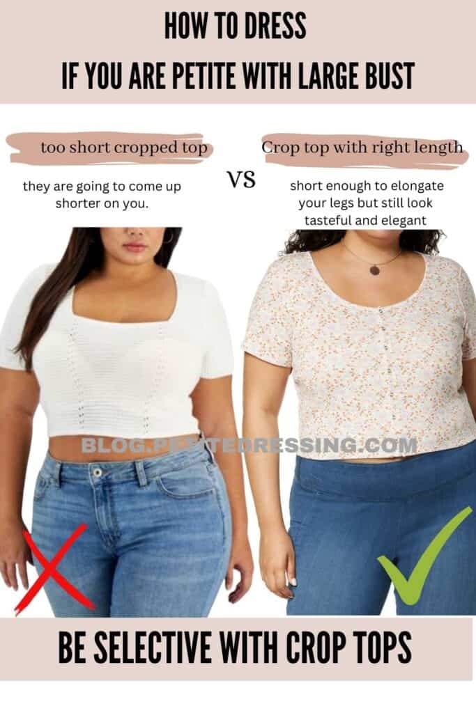 Be selective with crop tops