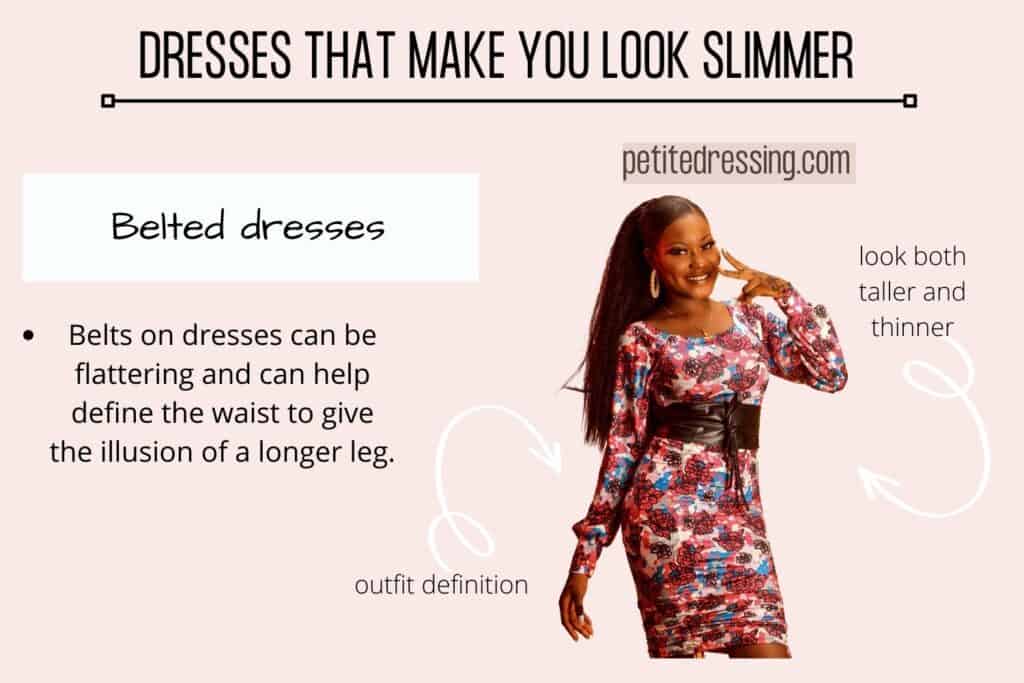 DRESSES THAT MAKE YOU LOOK SLIMMER-Belted dresses