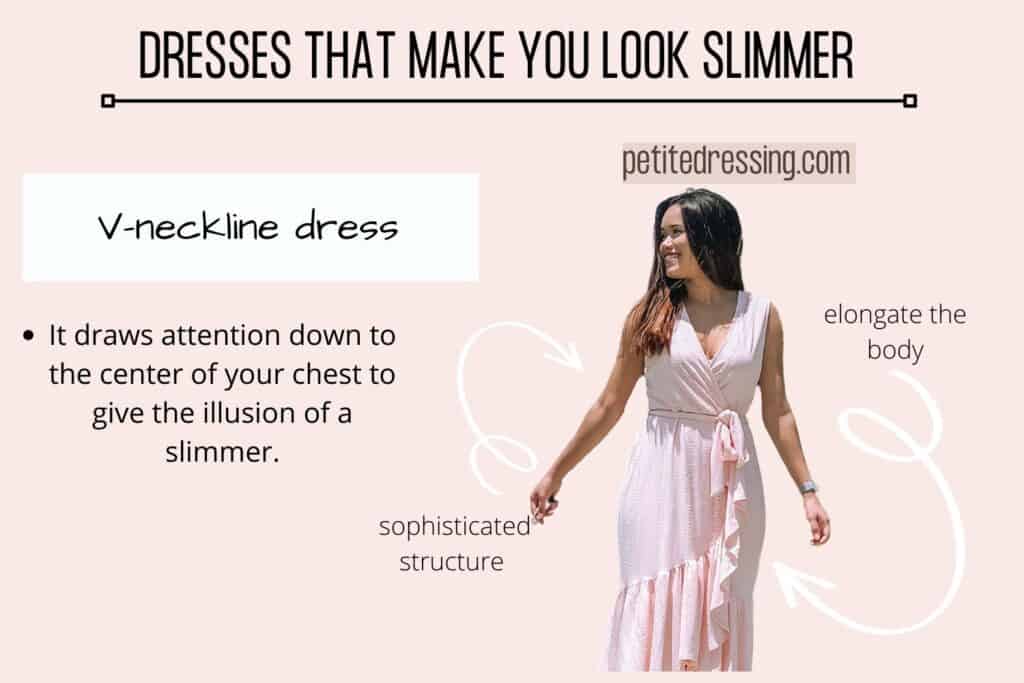 DRESSES THAT MAKE YOU LOOK SLIMMER-vneckline