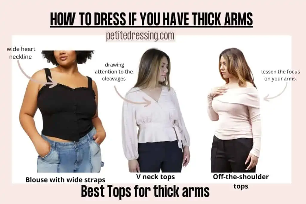 The Complete Styling Guide for Women with Thick Arms - Petite Dressing