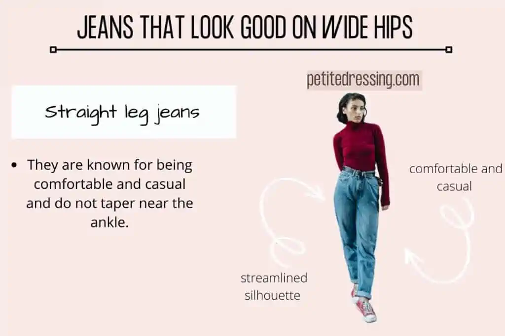 JEANS THAT LOOK GOOD ON WIDE HIPS-Straight leg jeans