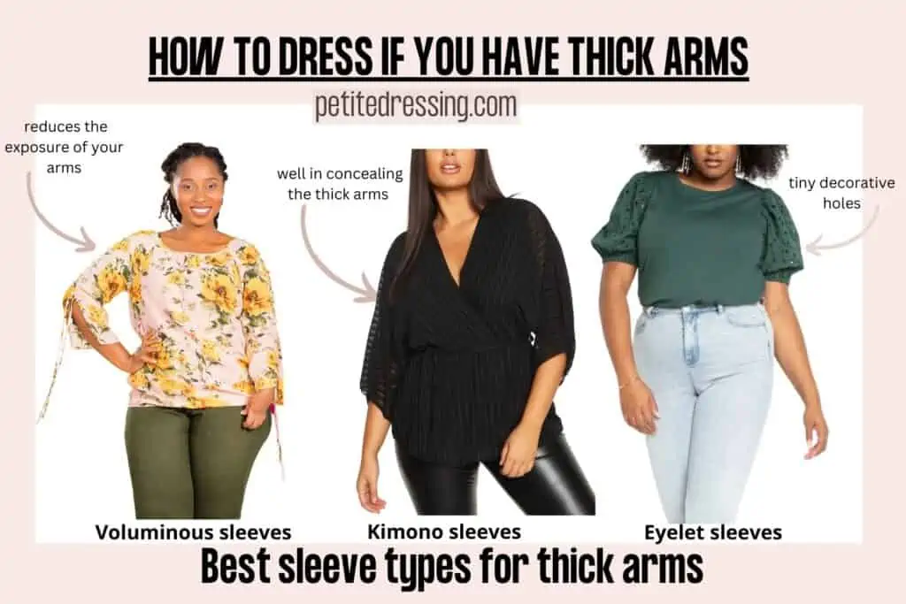 The Complete Styling Guide for Women with Thick Arms - Petite Dressing