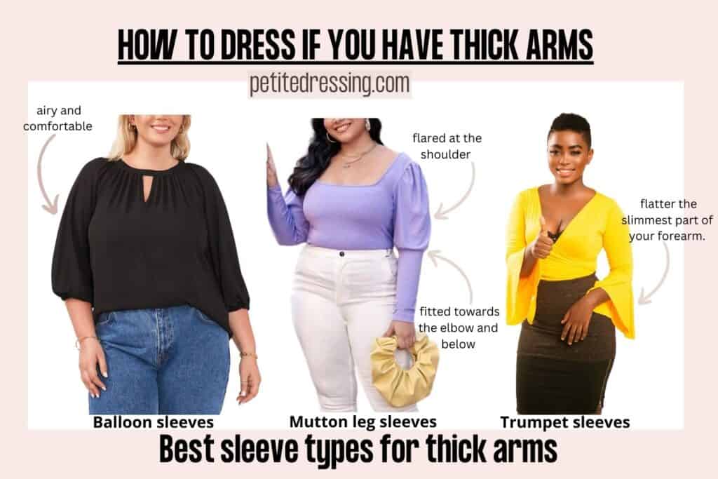 HOW TO DRESS THICK ARMS- SLEEVES 4