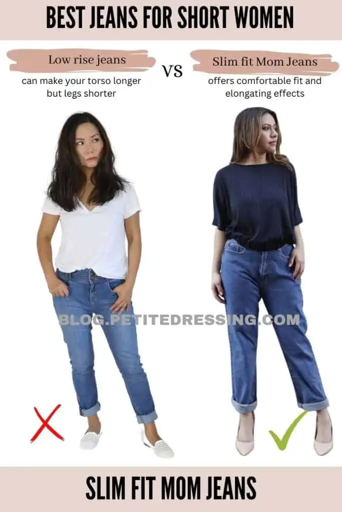 Mom jeans cheap for short legs