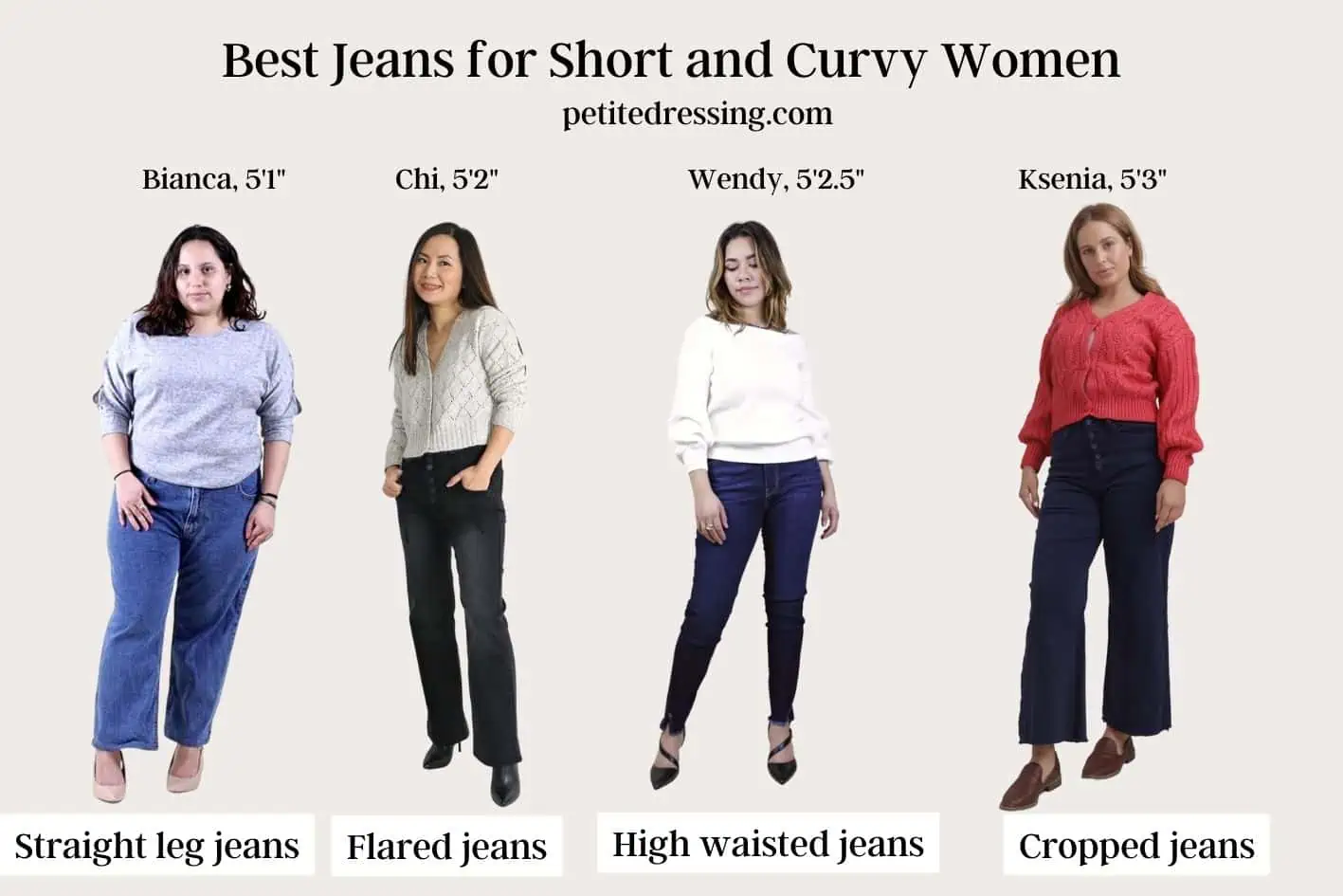 Body Positive, Petite Jeans, Plus Size Jeans