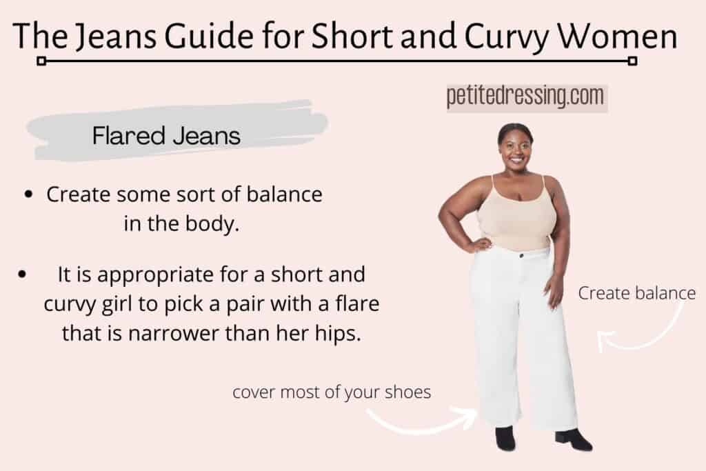 The Jeans Guide for Short and Curvy Women-Flared Jeans