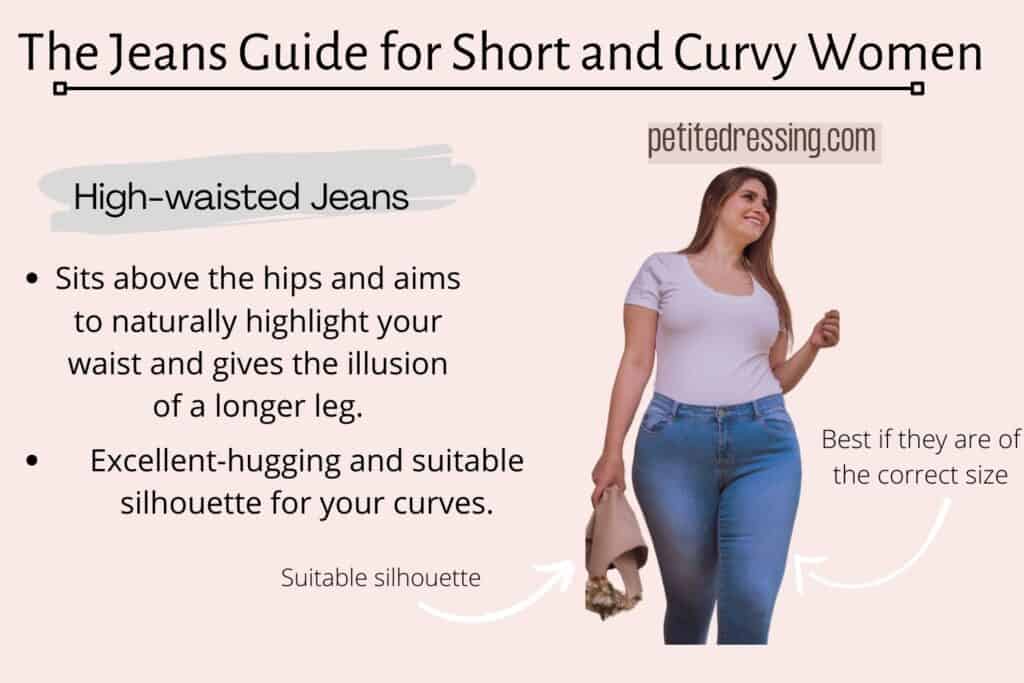 The Jeans Guide for Short and Curvy Women-High-waisted Jeans