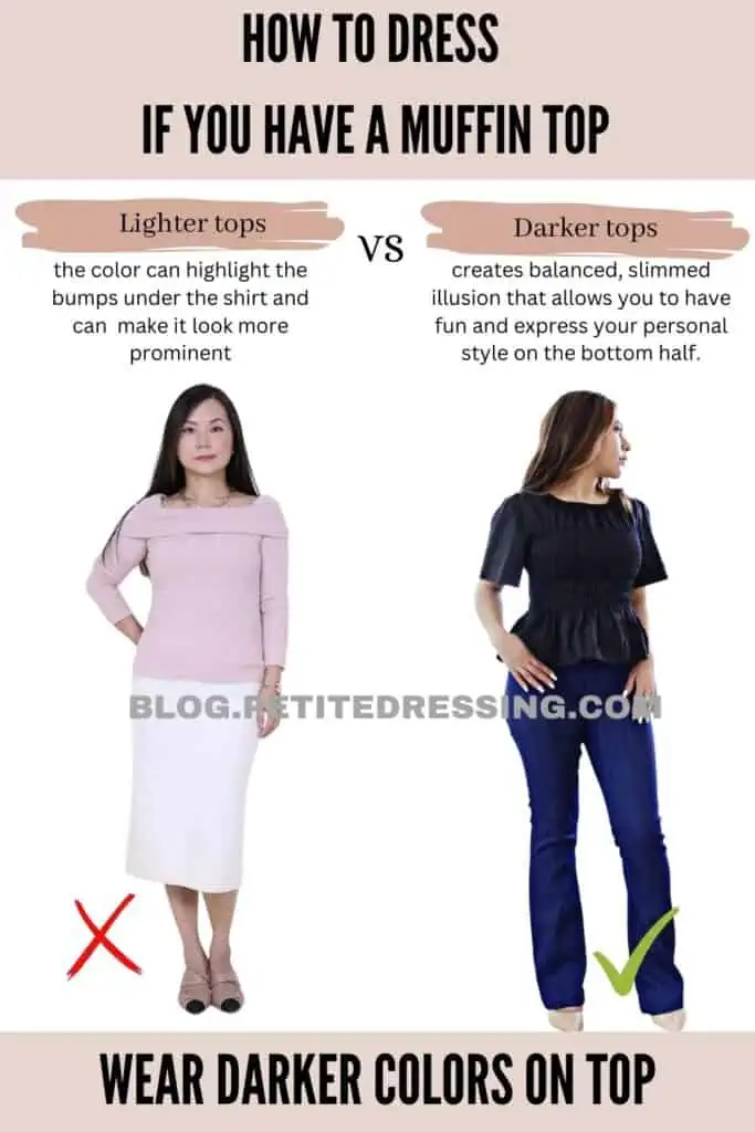 How to Dress if You Have a Muffin Top - Petite Dressing