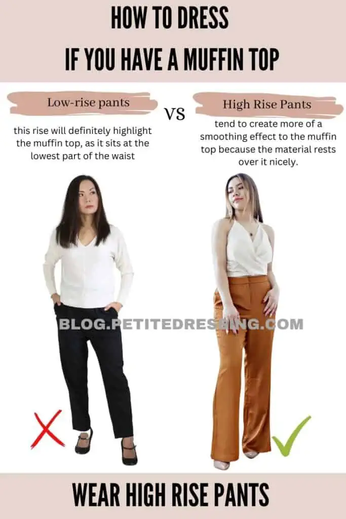 The Ultimate Pants Guide for Women with a Muffin Top - Petite Dressing