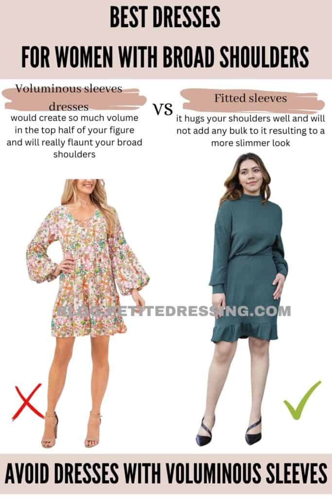 Avoid dresses with voluminous sleeves-1