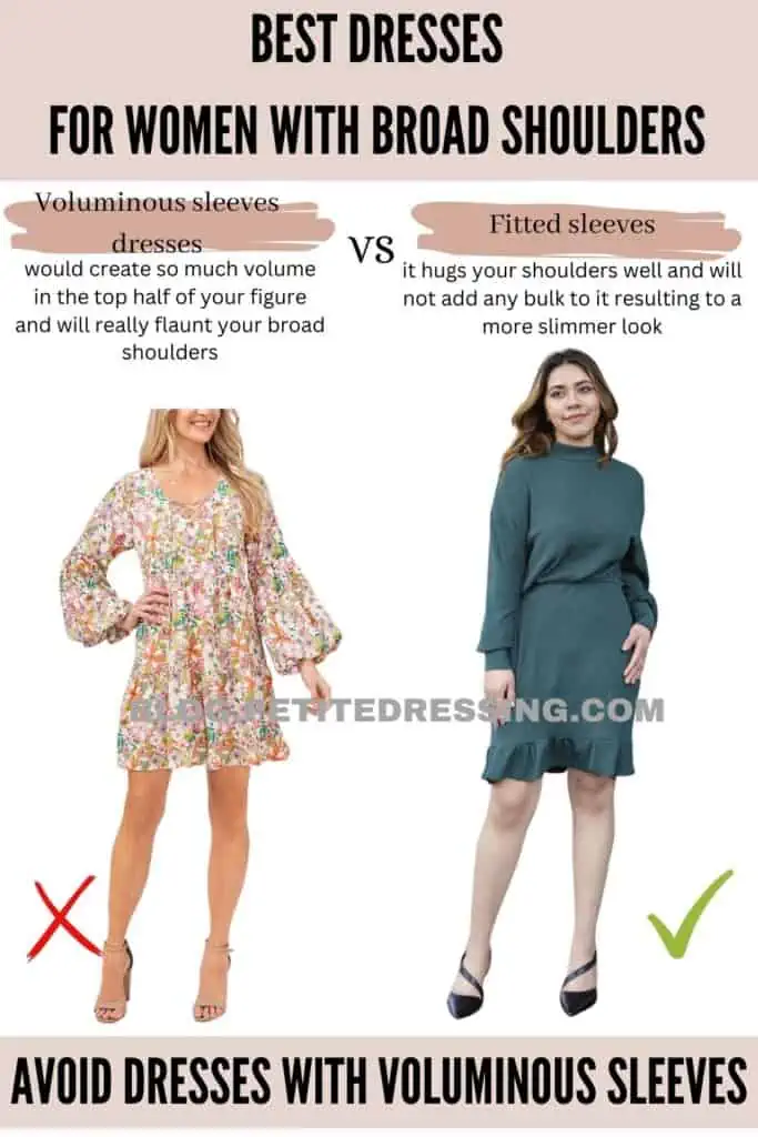 Avoid dresses with voluminous sleeves-1