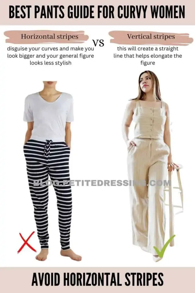 Avoid horizontal stripes