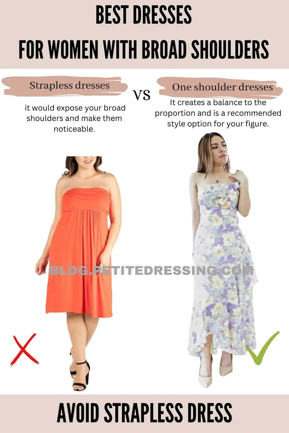 How to Dress Broad Shoulders: 6 Most Flattering Dress Styles + Tips   Dresses for broad shoulders, Broad shoulders, Necklines for dresses