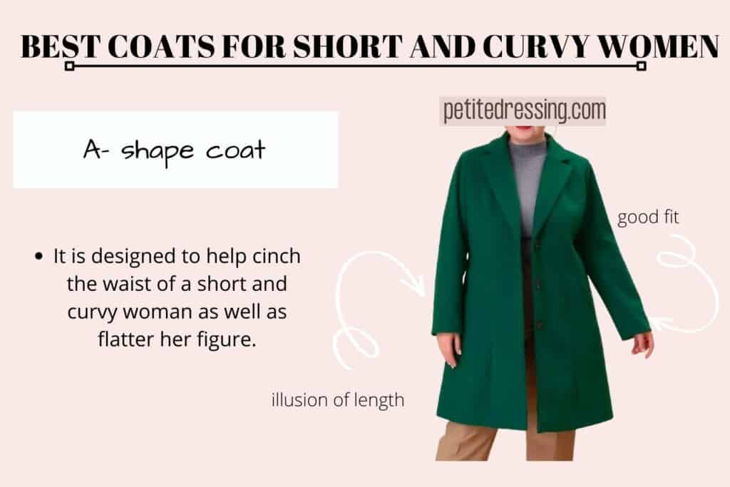 BEST COATS FOR SHORT AND CURVY WOMEN-A- shape coat (1)