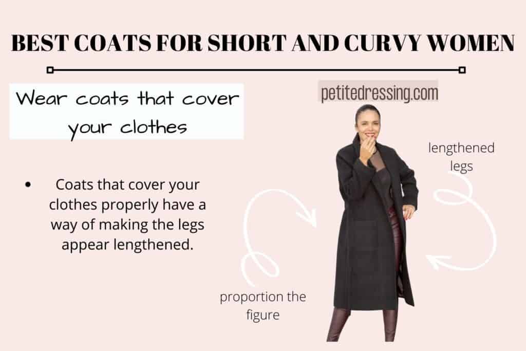 BEST COATS FOR SHORT AND CURVY WOMEN-Wear coats that cover your clothes