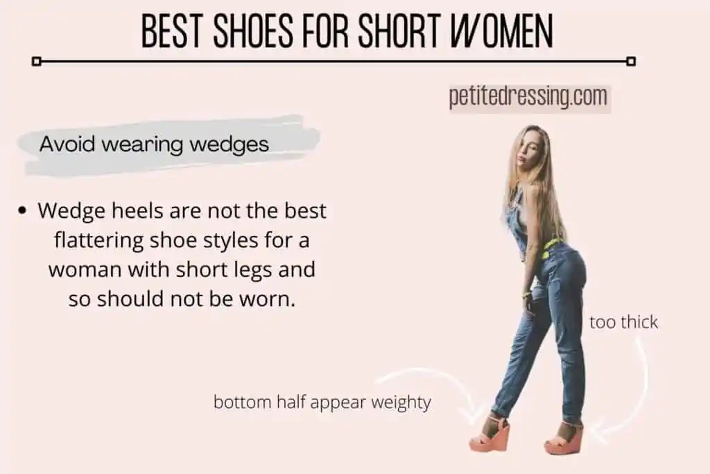 BEST SHOES FOR SHORT WOMEN-Avoid wearing wedges