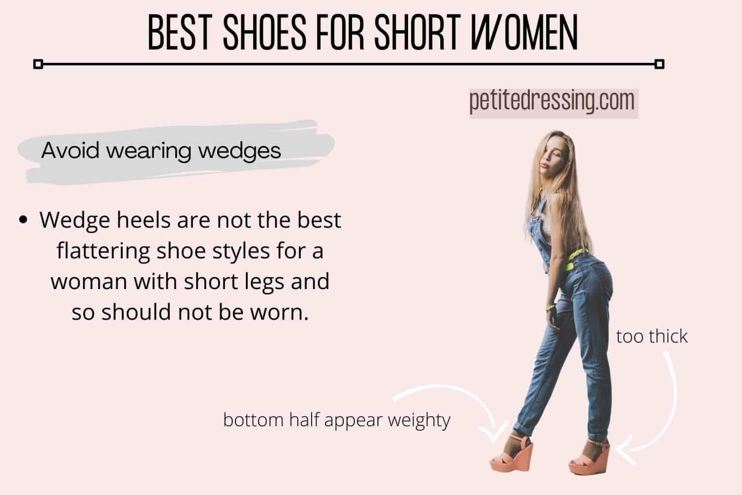 BEST SHOES FOR SHORT WOMEN Avoid Wearing Wedges