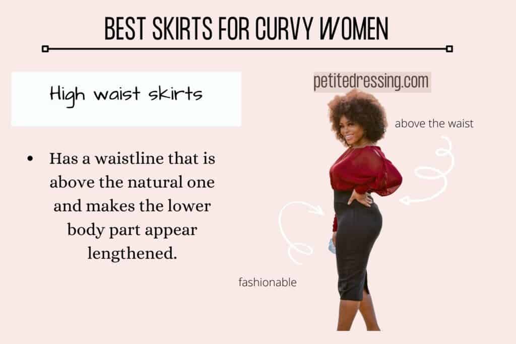 BEST SKIRTS FOR CURVY WOMEN-High waist skirts