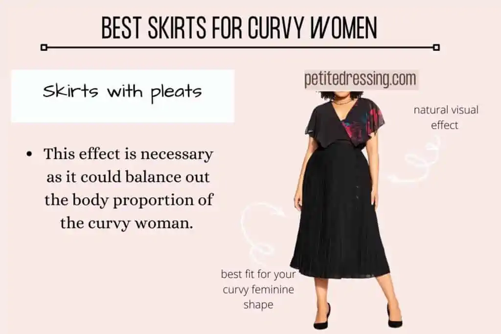 BEST SKIRTS FOR CURVY WOMEN-Skirts with pleats