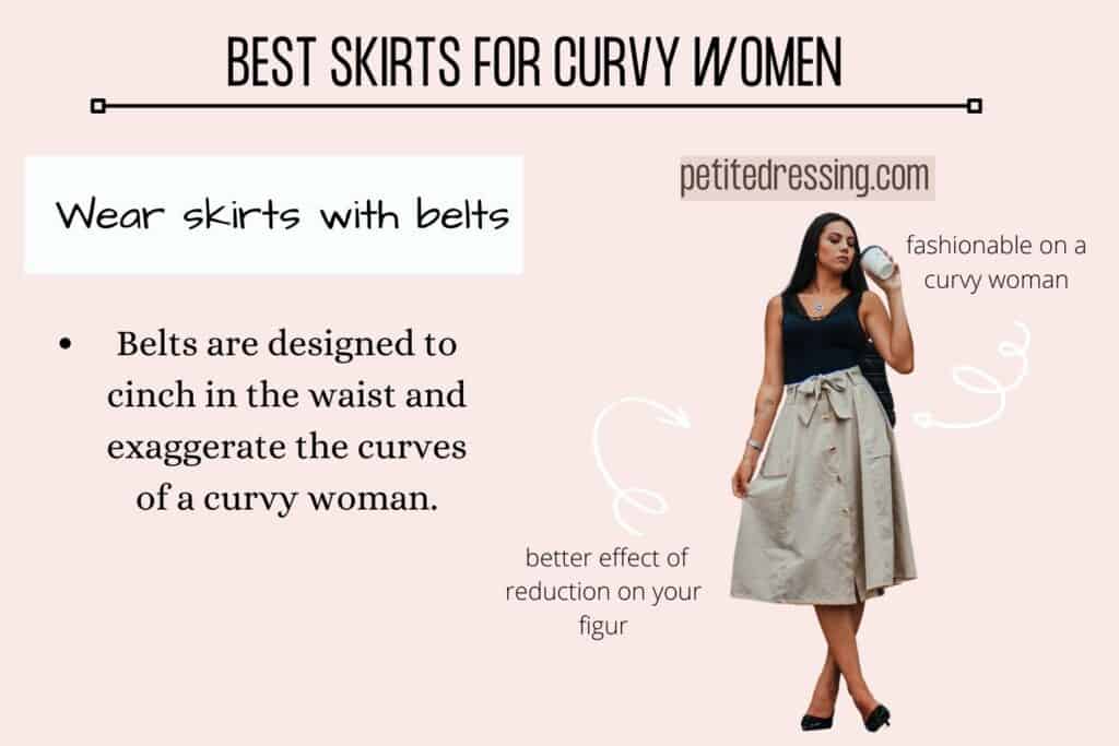 BEST SKIRTS FOR CURVY WOMEN-Wear skirts with belts