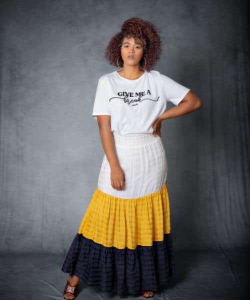 BEST SKIRTS FOR CURVY WOMEN-tiered skirts