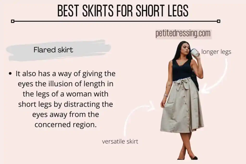 BEST SKIRTS FOR SHORT LEGS-Flared skirt