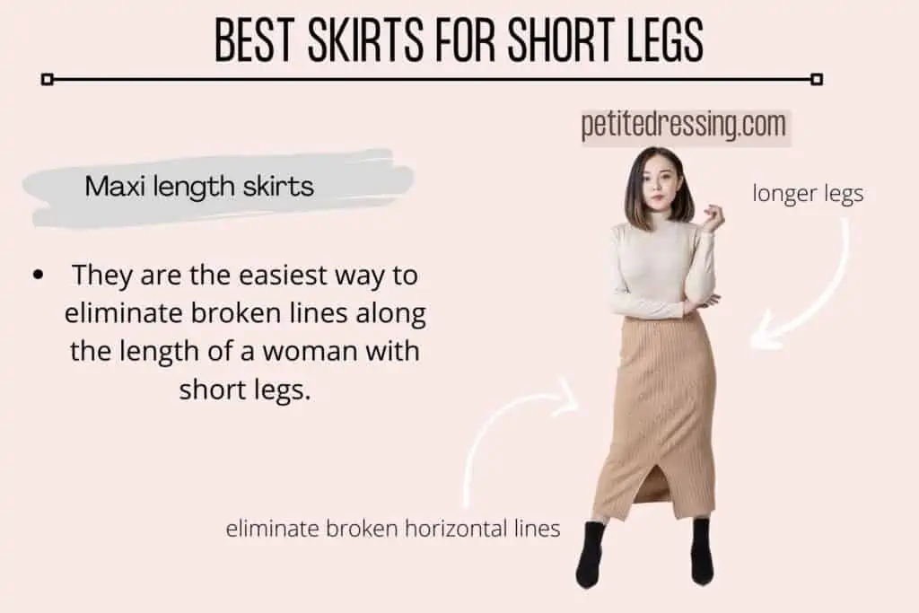 BEST SKIRTS FOR SHORT LEGS-Maxi length skirts
