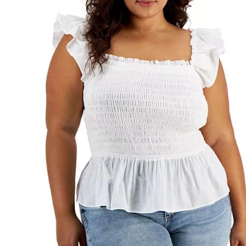 BEST TOPS FOR A WOMAN WITH A BIG BUST-Stay clear off tops with many ruffles