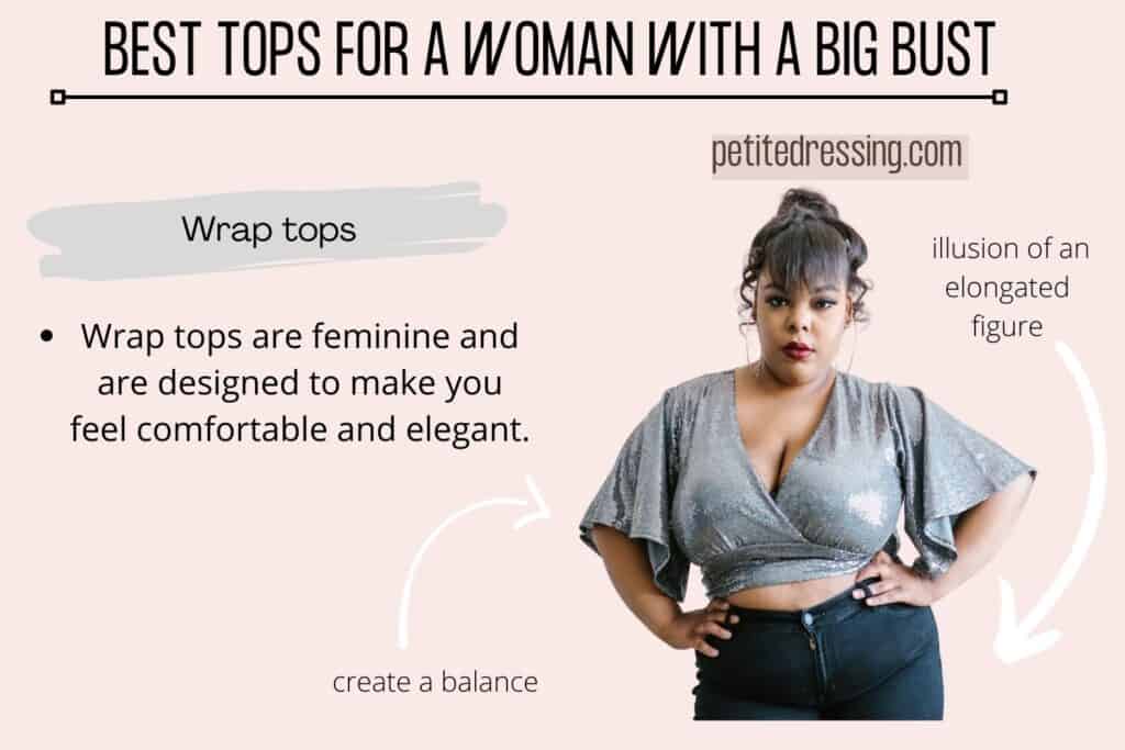 BEST TOPS FOR A WOMAN WITH A BIG BUST-Wrap tops