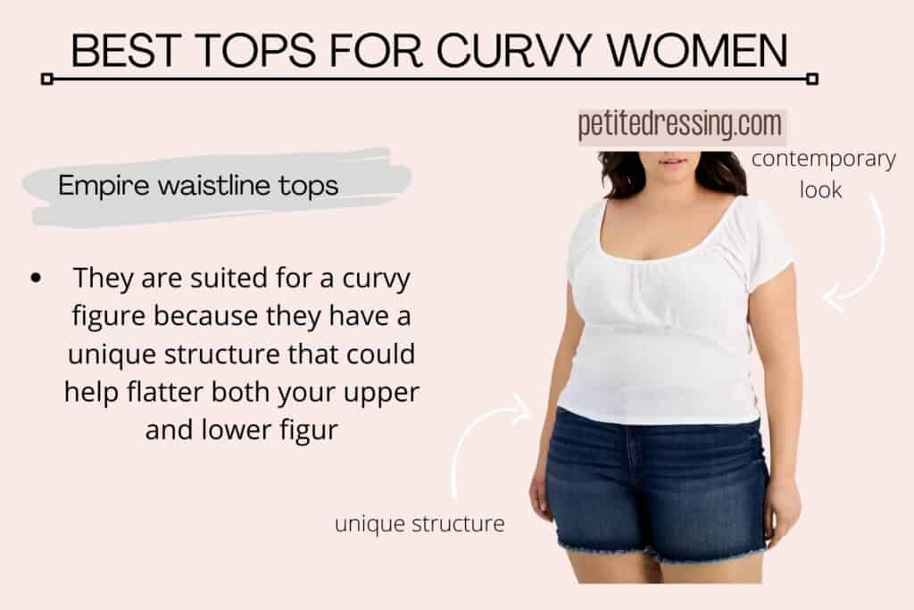 BEST TOPS FOR CURVY WOMEN-Empire waistline tops