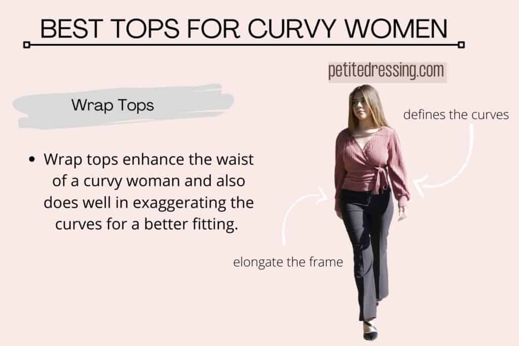 BEST TOPS FOR CURVY WOMEN-Wrap Tops