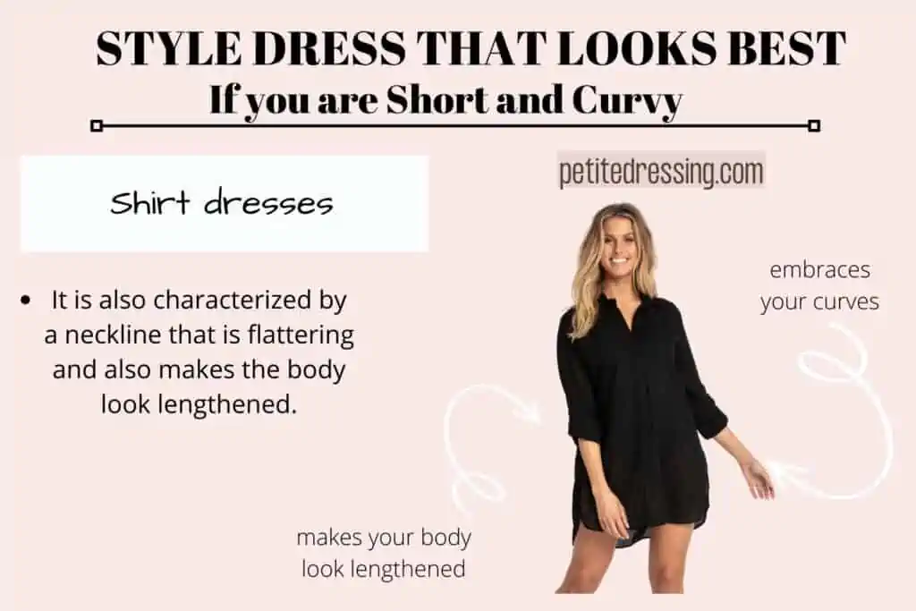 STYLE DRESS THAT LOOKS BEST IF YOU ARE SHORT AND CURVY-Shirt dresses