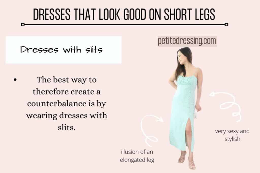 DRESSES THAT LOOK GOOD ON SHORT LEGS-dresses with slits