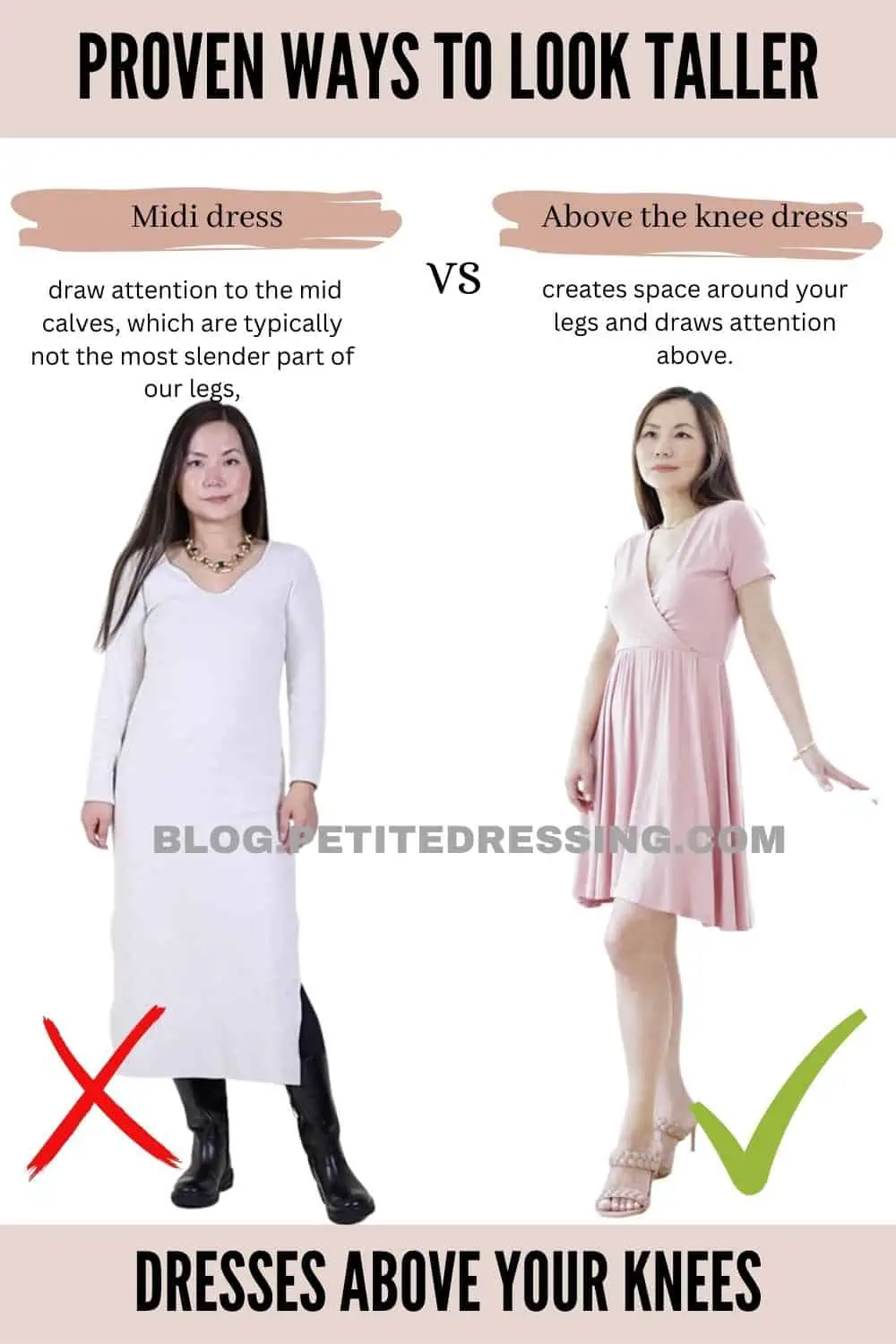 What Length Dress Makes A Short Person Look Taller? – Judith Clark Costume