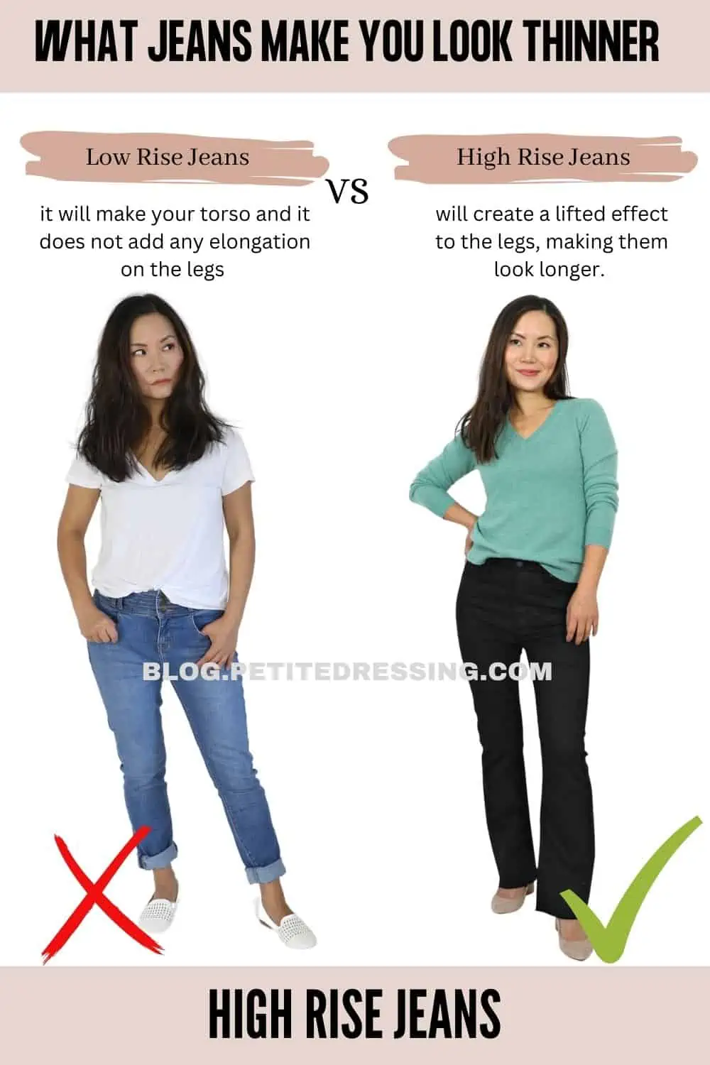 What Jeans Make You Look Thinner - Petite Dressing