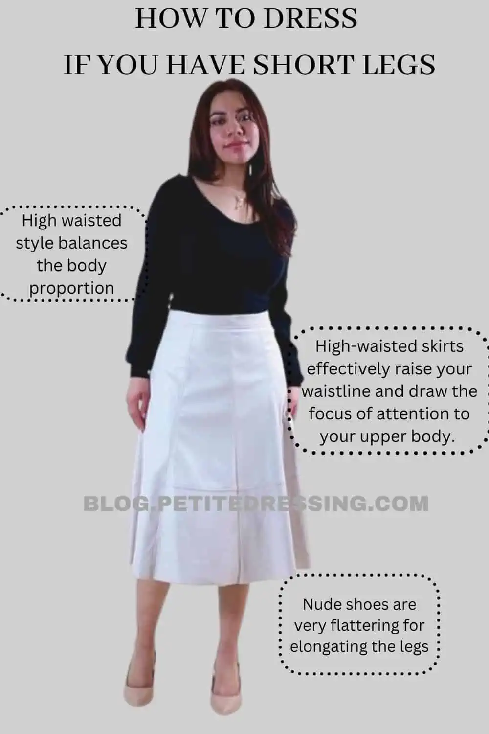 How to Dress If You Have Long Torso Short Legs - Petite Dressing