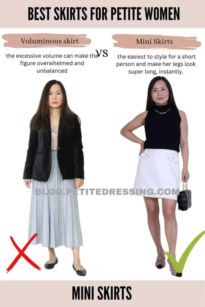 Long skirts outlet for short height