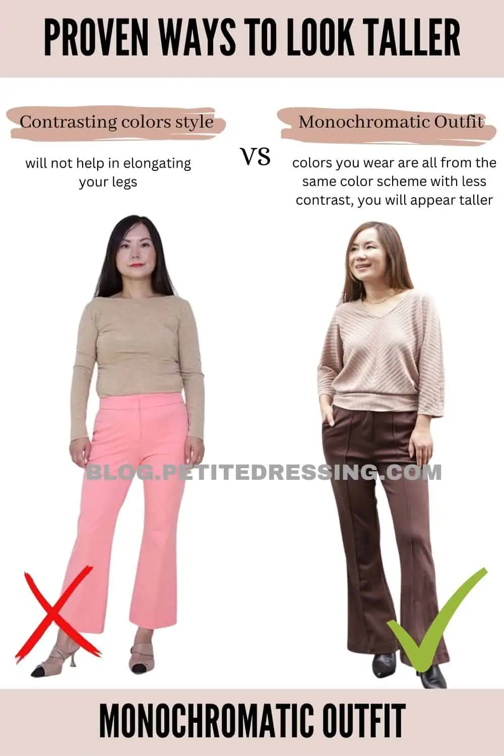 Look taller and leaner if you have short and stocky legs with the right  clothes - SewGuide