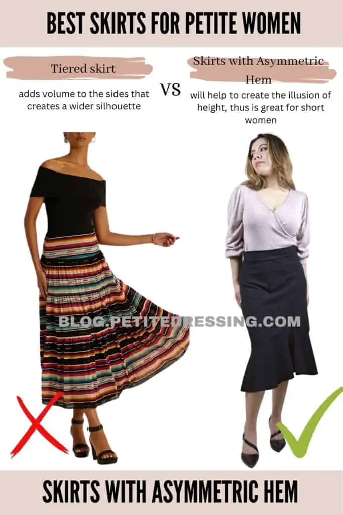Skirts with Asymmetric Hem-1